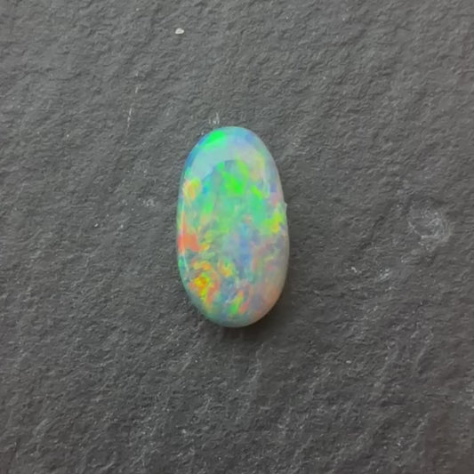 0.42ct Dark Opal With A Red, Pink Multicolor Play Of Color, From Lightning Ridge Australia