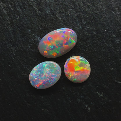 BUNDLE (price for parcel)  Dark Opals With Vivid Sunset Color Palettes And Mixed Patterns