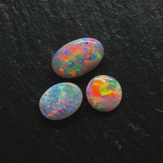 BUNDLE (price for parcel)  Dark Opals With Vivid Sunset Color Palettes And Mixed Patterns