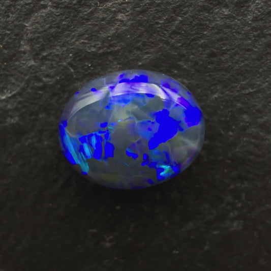 2.72cts Affordable Black Opal With Purple-Blue Color play