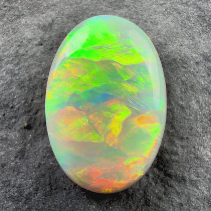 2.1cts Gem Dark Opal With A Beautiful Red Pink Multicolor Pattern