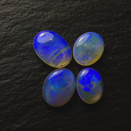 (Price For Parcel) Crystal Opals With A Dark Violet Colorplay