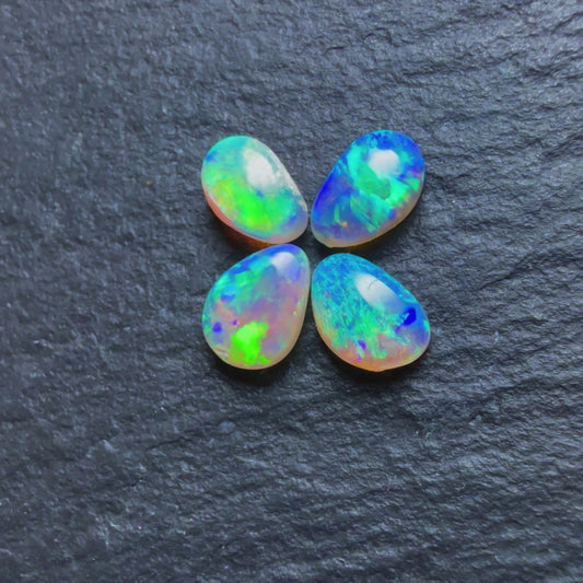 BUNDLE (price for parcel) Small Freeform Crystal Opals With Bright colors And Depth