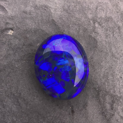 2.72cts Affordable Black Opal With A Deep Blue Palette