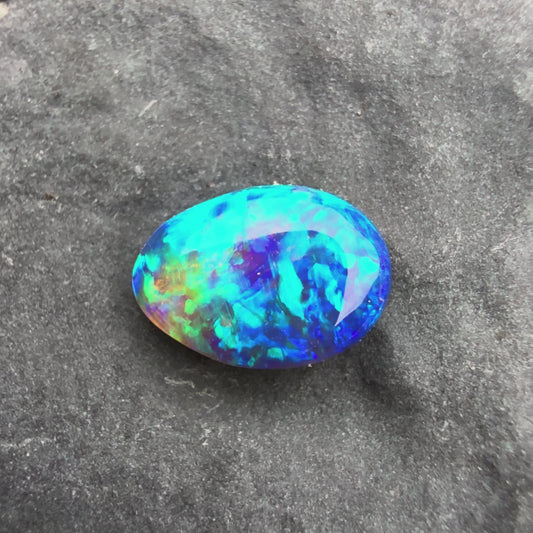 0.37cts Affordable Black Opal With A Blue Green Color Palette