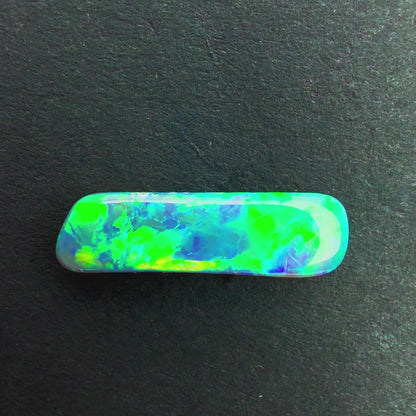 1.27cts Black Opal With A Green Blue Play Of Color, From Lightning Ridge Australia