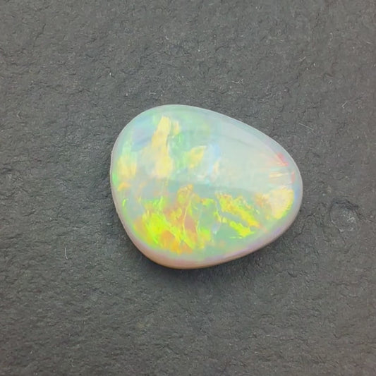 1.14 Dark Opal With Red, Pink Multicolor Play Of Color, From Lightning Ridge Australia