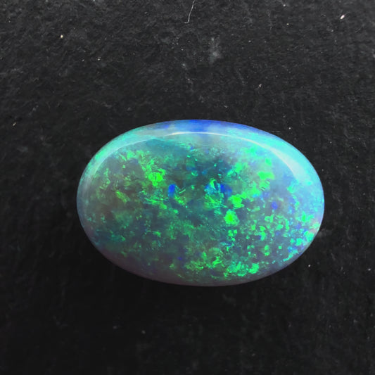 1.65ct Affordable Dark Opal With A Lovely Green-Blue Moss Pattern