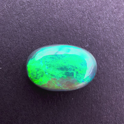 1.87cts Black Opal With A Blue and Green Play Of Color, From Lightning Ridge Australia