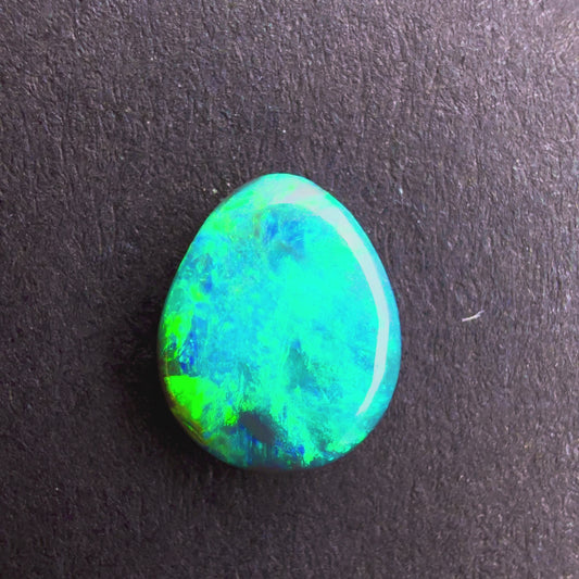 1cts Black Opal With A Deep Green Blue Play Of Color, From Lightning Ridge Australia
