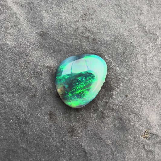 1.32cts Affordable Dark Opal With A Green Yellow Gold Play Of Color, From Lightning Ridge Australia (Copy)
