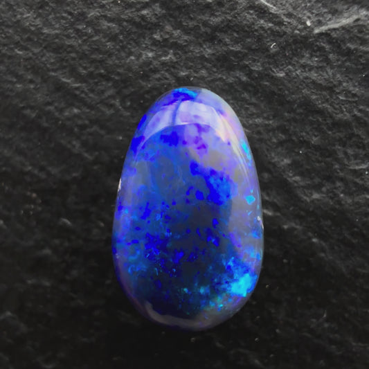 1.06ct Affordable Black opal With A Dark Purple Color Palette