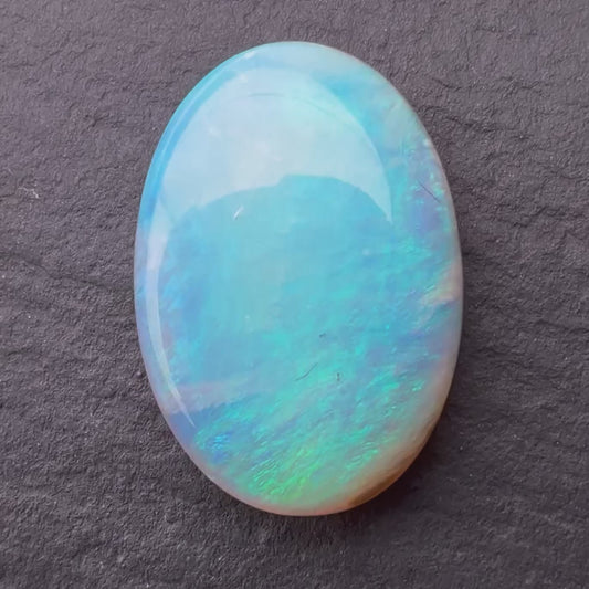 4.53ct Dark Crystal Opal With A Blue, Green Play Of Color, From Lightning Ridge Australia