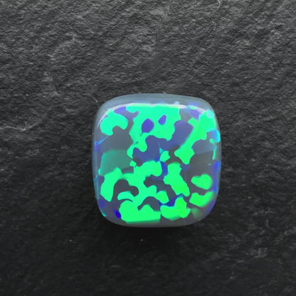 3.3ct Gem Black opal With ultra Rare Paisley Pattern