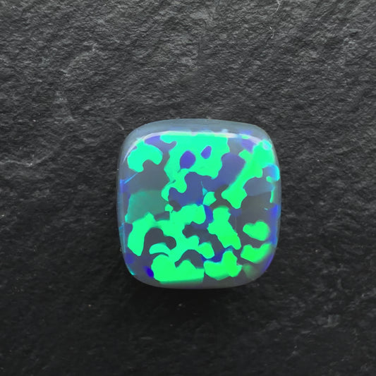 3.3ct Gem Black opal With ultra Rare Paisley Pattern