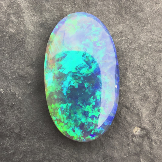 2.76cts Black Opal With A Blue Green Color Palette