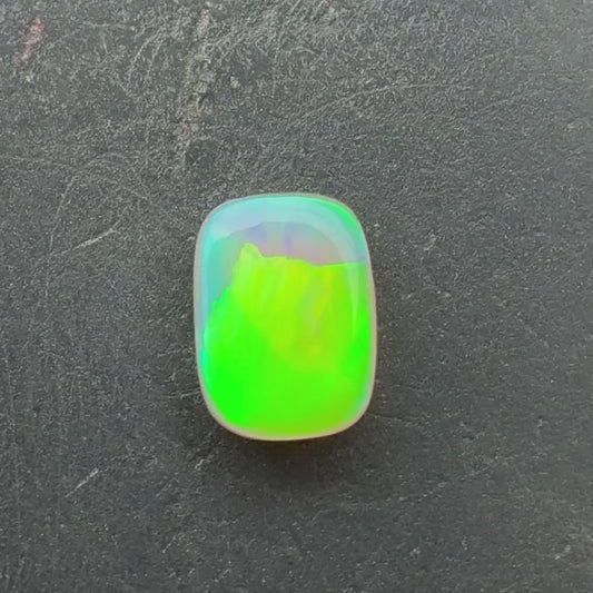 0.82ct Crystal Opal With A Green, Blue Play Of Color, From Lightning Ridge Australia
