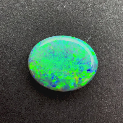 1.38cts Black Opal With A Green Blue Play Of Color, From Lightning Ridge Australia