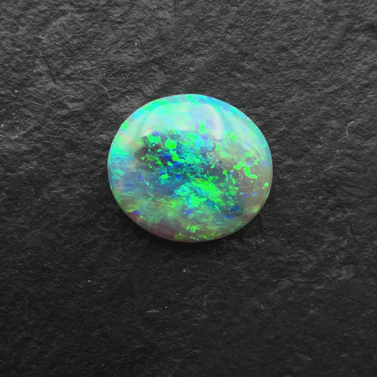 1.28cts Affordable Dark Opal With A Speckled Blue Green Pattern