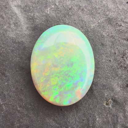 2.65cts Affordable Crystal Opal With A Green Blue Play Of Color, From Lightning Ridge Australia