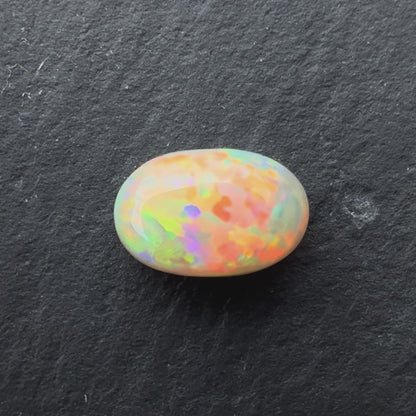 1.30cts Dark Opal With A Red, Pink Multicolor Play Of Color, From Lightning Ridge Australia