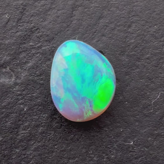 0.77ct Crystal Opal With A Blue, Green Play Of Color, From Lightning Ridge Australia