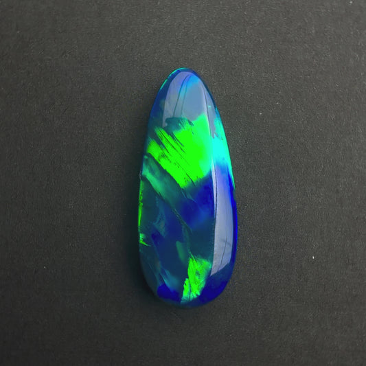 10.2cts world Class Gem Black Opal With A Beautiful Blue Green Play Of Color, From Lightning Ridge Australia
