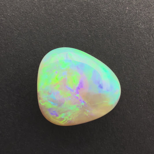 3.11cts Affordable Dark Crystal Opal With A Green Blue Play Of Color, From Lightning Ridge Australia