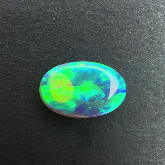 0.97cts Crystal Opal With A Green Blue Play Of Color, From Lightning Ridge Australia