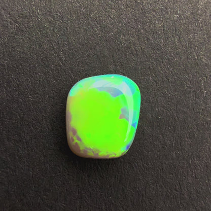 0.5cts Top Gem Dark Crystal Opal With A Green Blue Play Of Color, From Lightning Ridge Australia