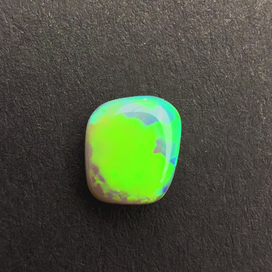 0.5cts Top Gem Dark Crystal Opal With A Green Blue Play Of Color, From Lightning Ridge Australia