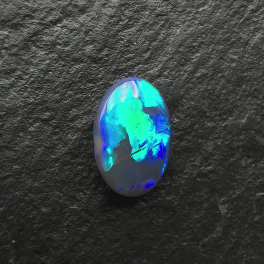 0.77ct Dark Opal With a Lovely Blue-Green Color palette