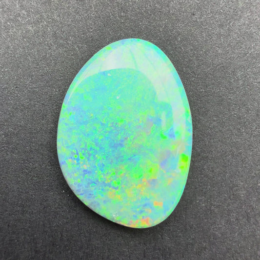 3.67cts Dark Opal With A Green Blue Play Of Color, From Lightning Ridge Australia