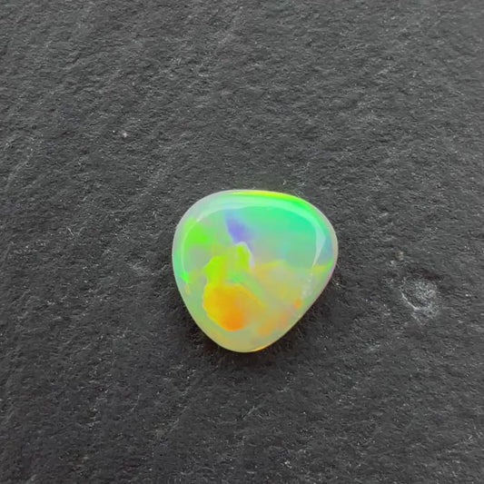 0.38ct Crystal Opal With Green, Yellow, Gold Play Of Color, From Lightning Ridge Australia