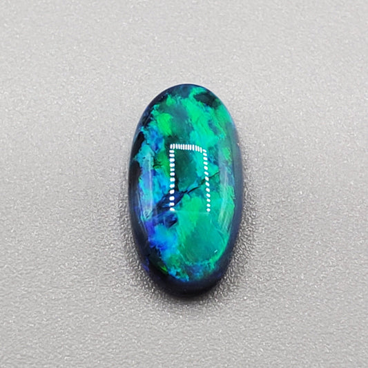 1.9ct Black opal with lovely blue, green and teal transitioning color pallet