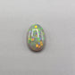 1.4cts Dark opal with a Green- Gold full facing floral pattern