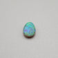 1.3cts Dark opal with a soft teardrop shape and vivid Green-yellow color play.