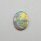 1.0ct Dark opal with Orange Green color play and a well-dispersed pattern