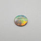 1.0ct Dark opal with Orange Green color play and a well-dispersed pattern