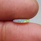 1.0ct Dark opal with Orange Green color play and a well-dispersed pattern