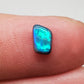 0.50cts Black Opal with iridescent Teal flash and broad rolling flash pattern