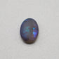 1.5cts Matte black crystal opal with subtle but rich blue green color play