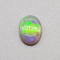 0.77cts Dark Opal with vivid Green-Gold iridescent blocky pattern