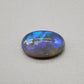 5.8cts Dark Crystal Opal with mixed blue color play large well dispersed patterning.