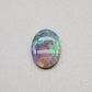 1.3cts  Semi Black Opal with Green-Blue mixed patterns and a translucent dark base