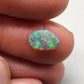 0.70cts  Matte dark Crystal Opal with lovely Green speckled pattern