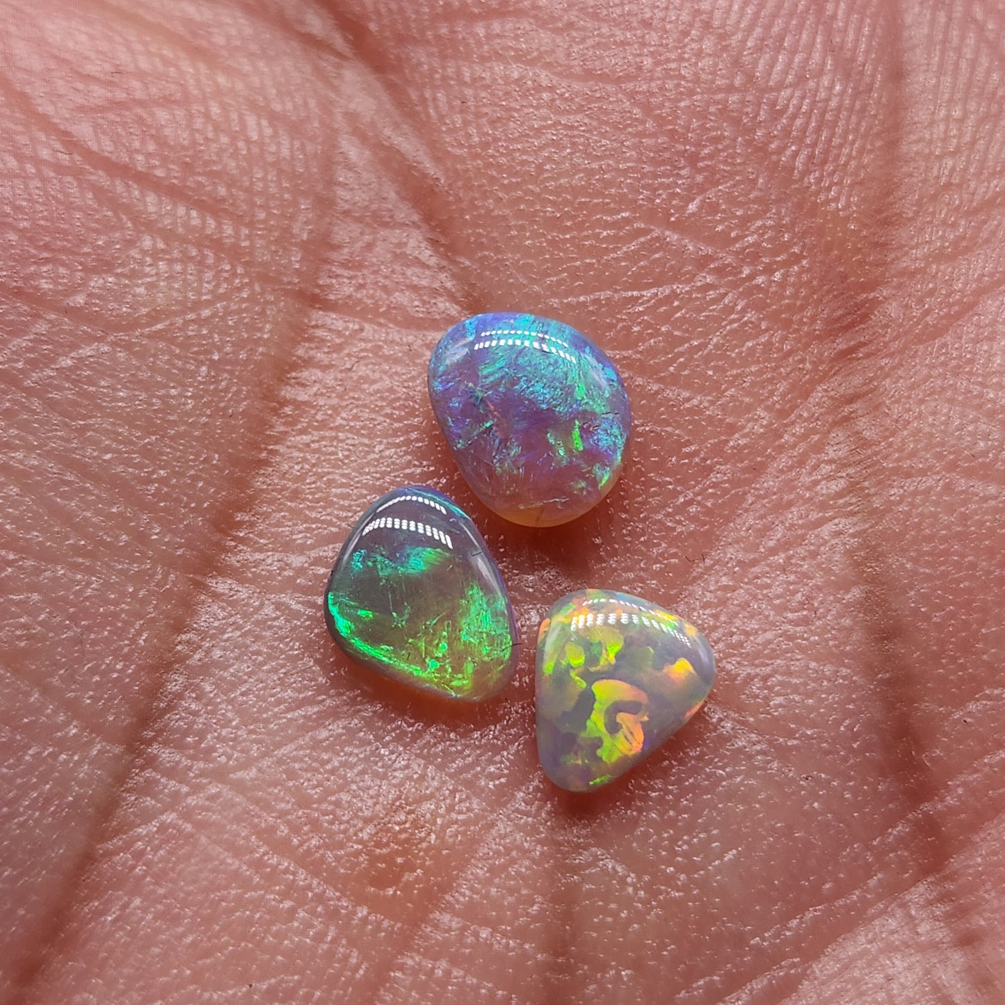 Assorted freeform Dark opals