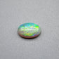 1.7cts Dark opal with a springtime pallet of yellows, greens and light blue