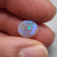 1.8cts Dark opal with blue green color play and blocky pattern with chaff