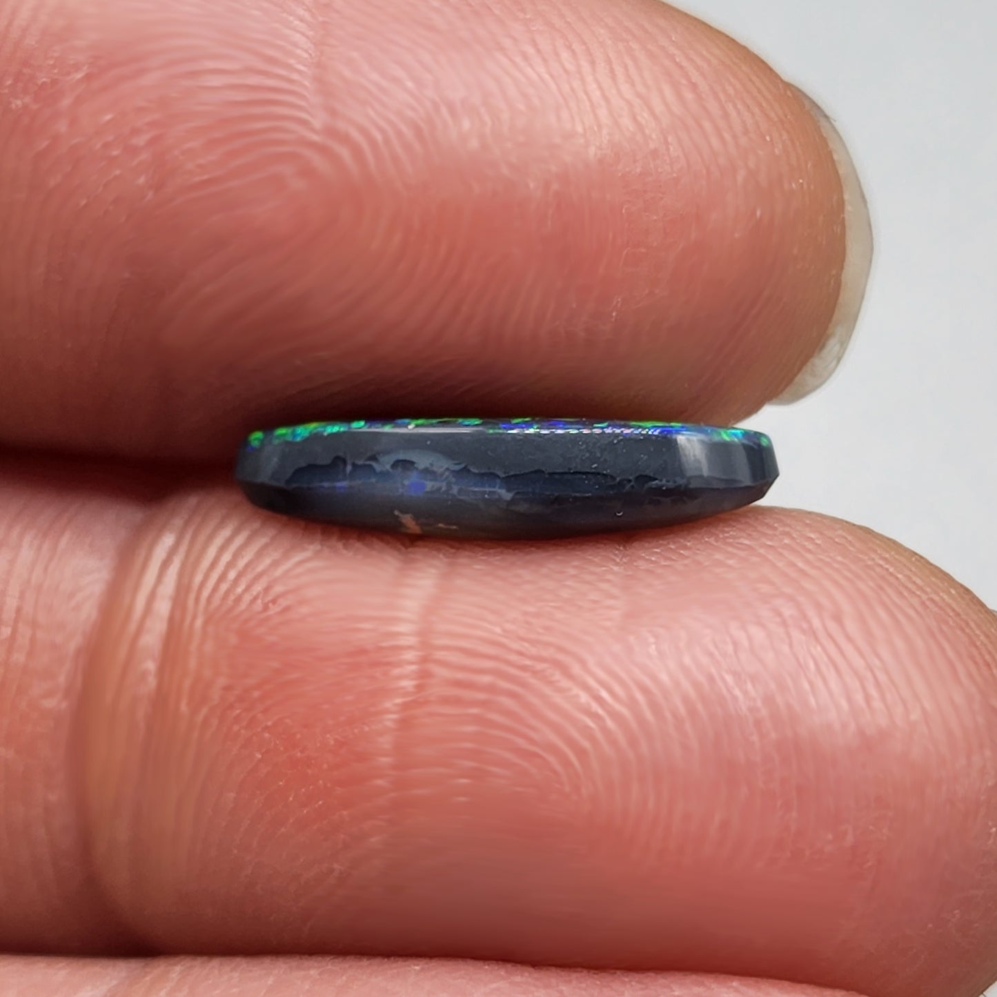 1.8ct Black opal with world class jigsaw pattern